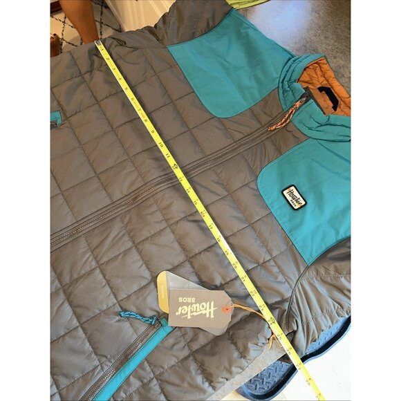 Howler Bros Men's Merlin Jacket Gravel/Ultramarine Puffer Quilted Soft Shell XXL - Picture 7 of 16